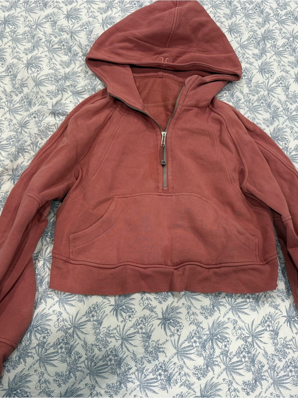 lululemon athletica Women’s Hooded Half-Zip Sweater in Dusty Rose